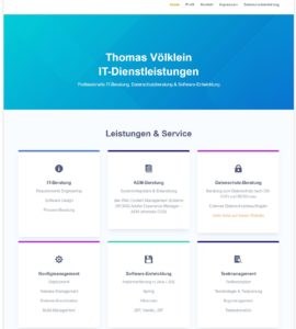 Website Thomas Völklein IT-Dienstleistungen